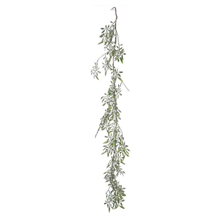 Frosted White Berry Mistletoe Garland - 180cm Festive Home Decoration
