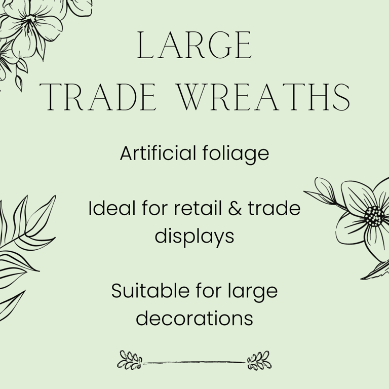 Imperial Majestic Triple Wreath - Grand Entrance Decor (150cm)