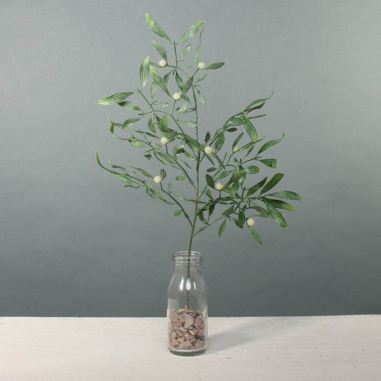 Exterior Mistletoe Stem - Winter Garden Decoration & Holiday Decor