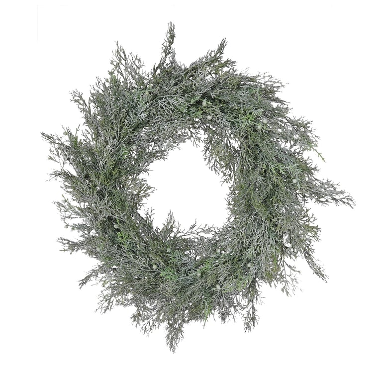 Zermatt Ice Wreath - Elegant Outdoor Winter Decoration for Home and Garden