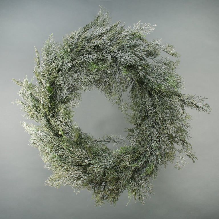 Zermatt Ice Wreath - Elegant Outdoor Winter Decoration for Home and Garden