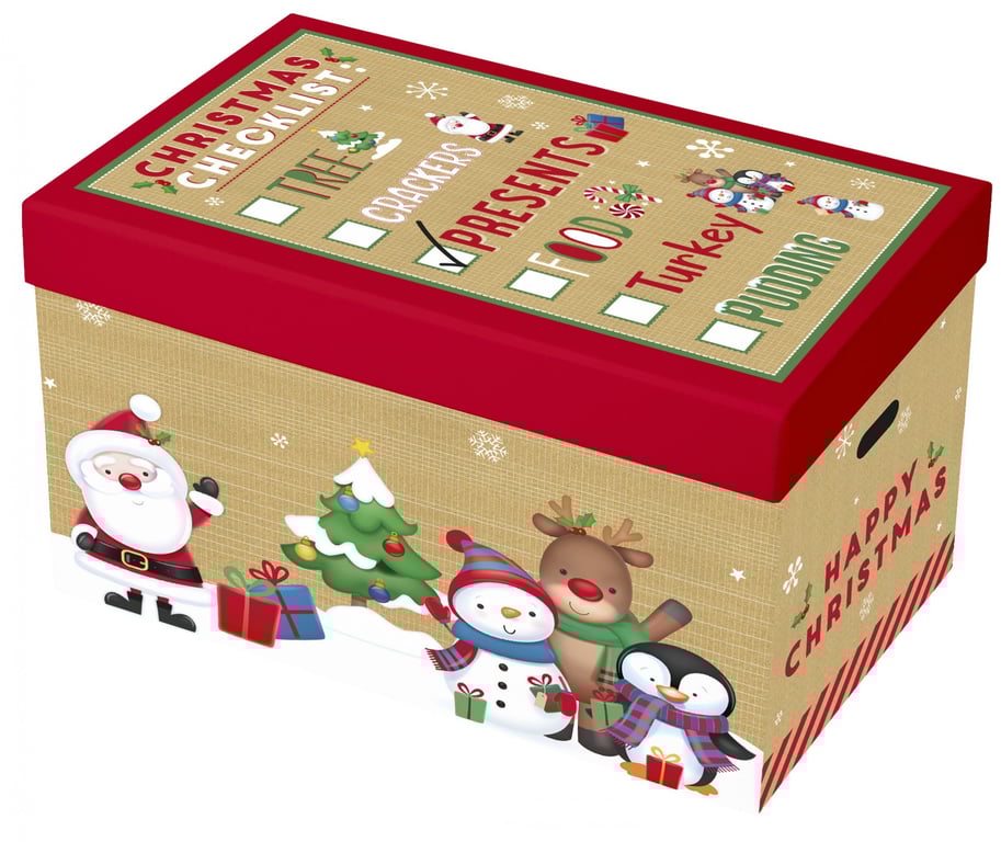 Christmas List Box - Holiday Storage and Gift Wrapping Solution