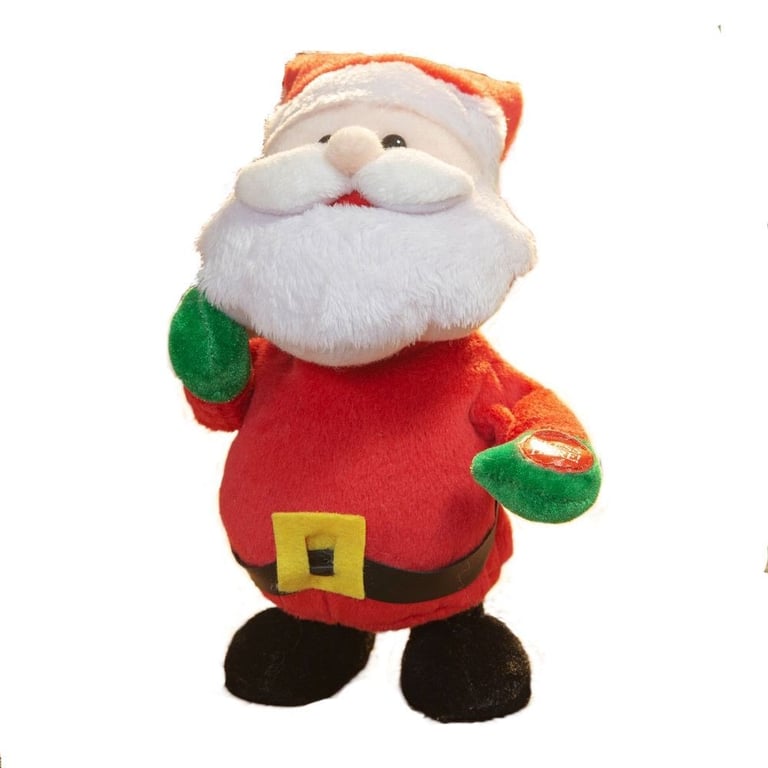 Animated Musical Santa Claus Holiday Ornament - Festive Home Christmas Decoration