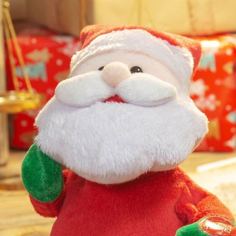 Animated Musical Santa Claus Holiday Ornament - Festive Home Christmas Decoration