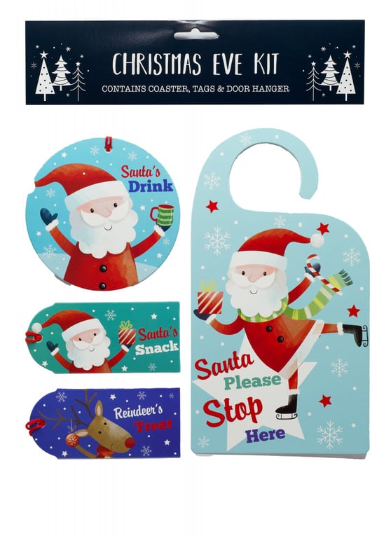 Christmas Eve Kit - Santa & Friends: Holiday Party Decorations and Gift Set