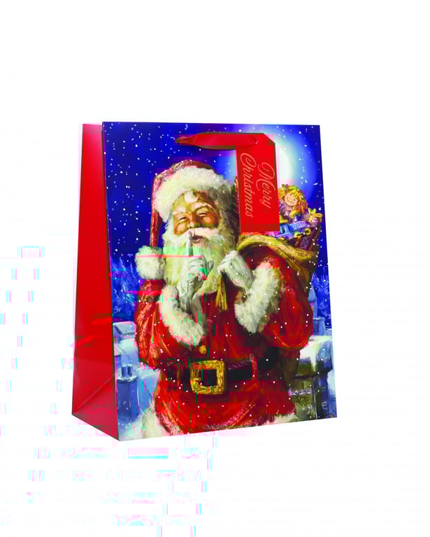 Traditional Santa Holiday Backpack - Vintage Style Medium Capacity Bag for Christmas Season