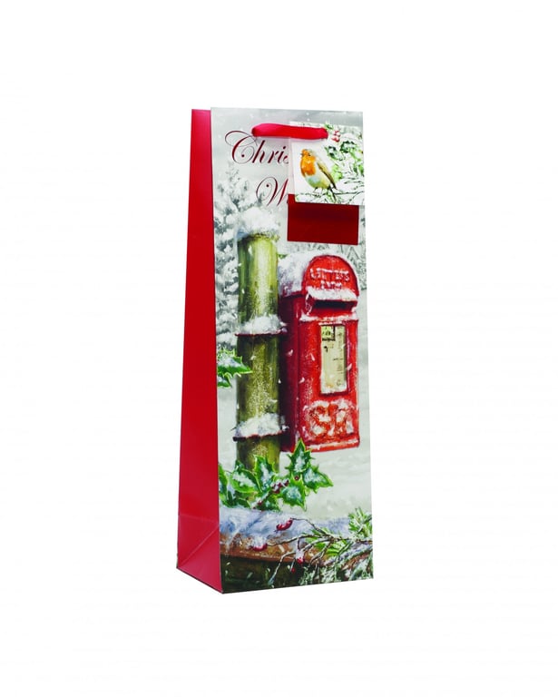 Eco-Friendly Postbox Bottle Bag - Reusable Insulated Water Bottle Holder and Tote