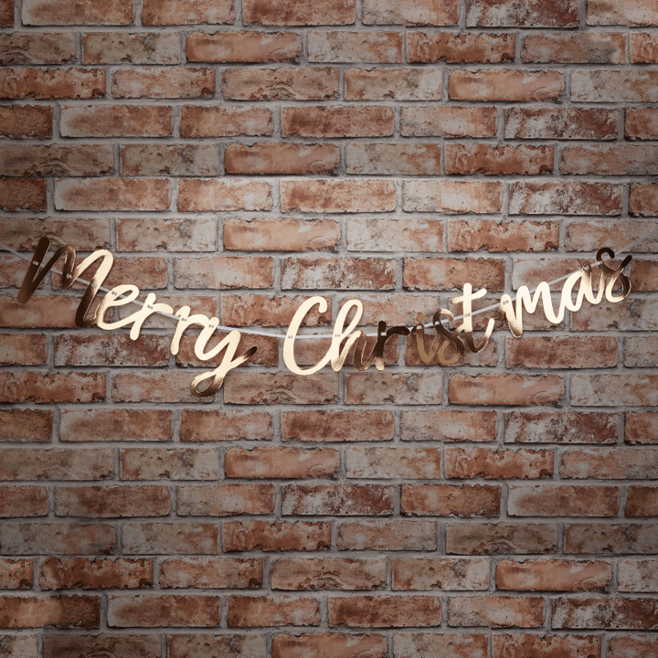 Merry Christmas Banner - Festive Holiday Bunting Decoration for Home