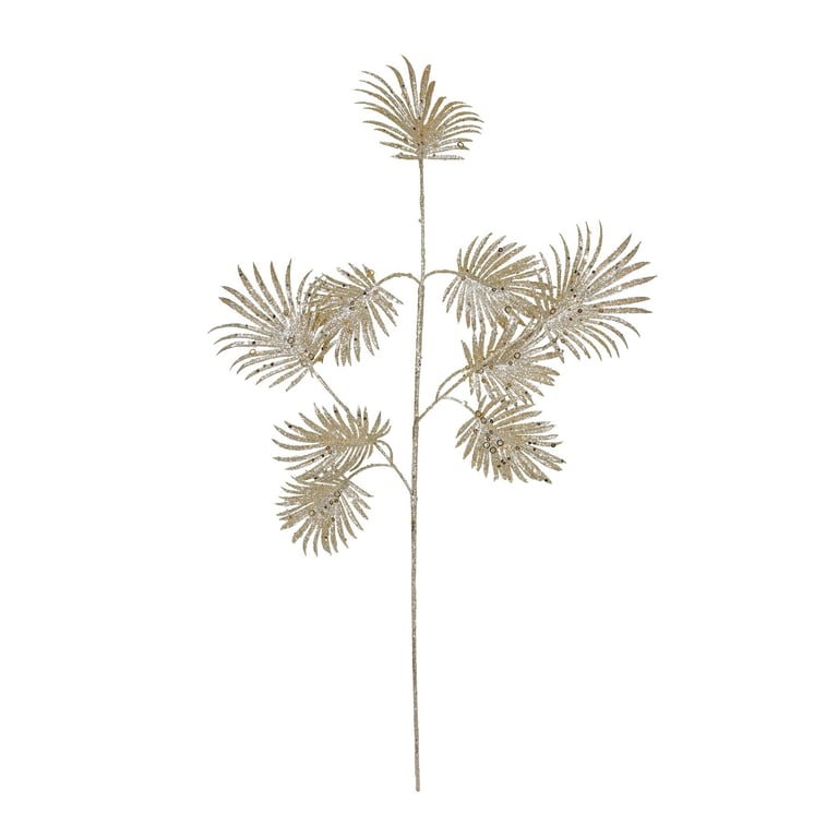 Gold Glitter Fan Palm Stem - Elegant Home Decoration and Party Accessory