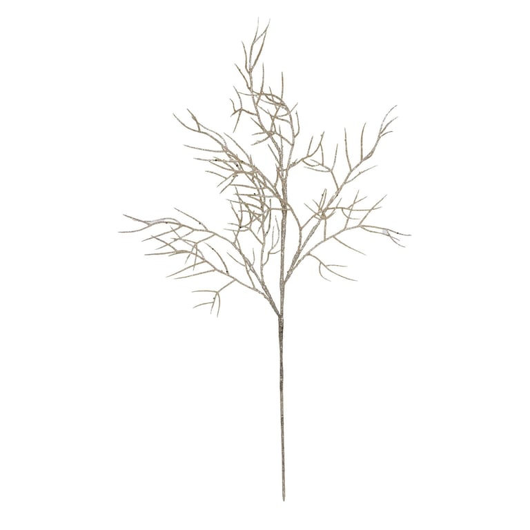 Champagne Glitter Twig Stems - Elegant Home Decor & Wedding Party Accents