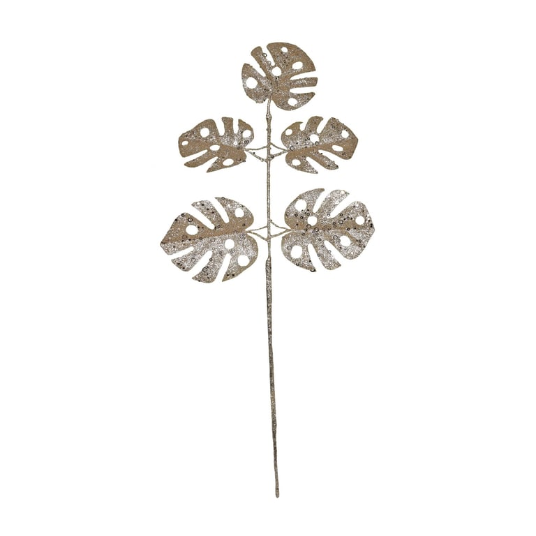Champagne Glitter Monstera Leaf Room Spray - Plant Inspired Home Decor Wall Art