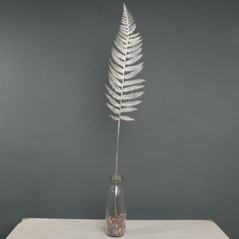 Metallic Fern Leaf Stem Champagne Glass - Luxury Home Decor & Party Supplies