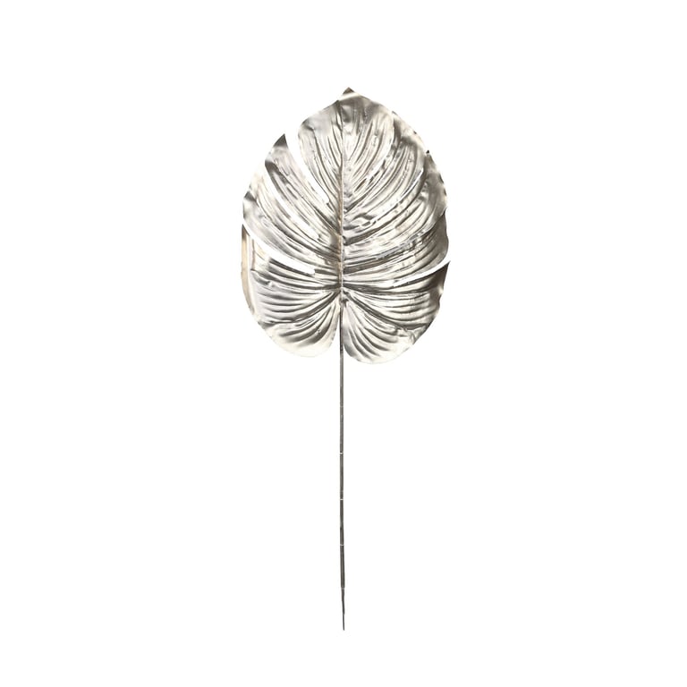 Champagne Metallic Monstera Leaf - Luxury Indoor Greenery Decoration