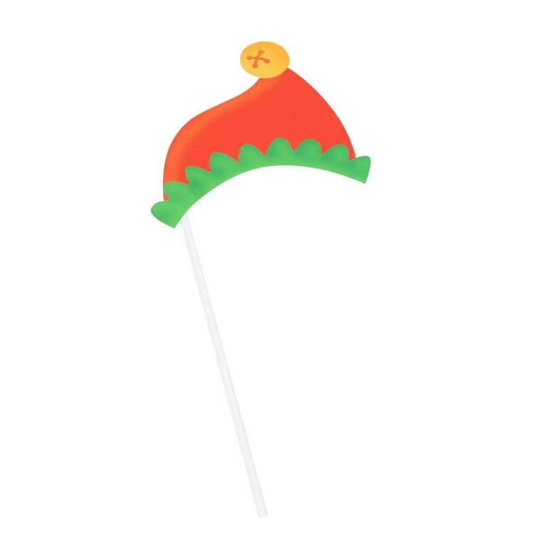 Christmas Photo Booth Props - 10 Pack: Festive Event Decorations and Photography Accessories