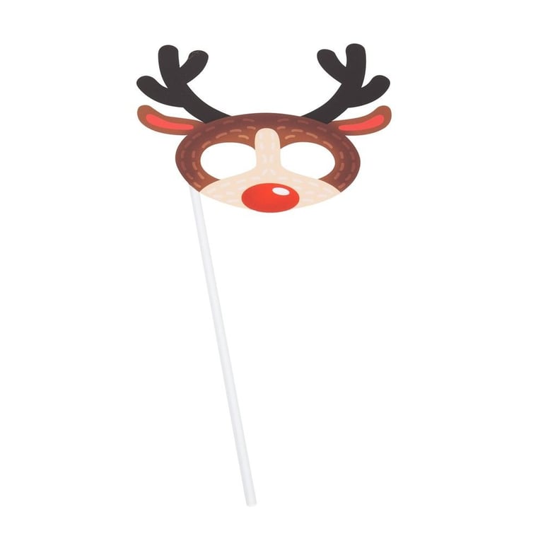 Christmas Photo Booth Props - 10 Pack: Festive Event Decorations and Photography Accessories