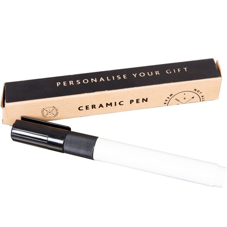 Black Ceramic Pen - Personalisation Pen For Custom Mugs and Gifts