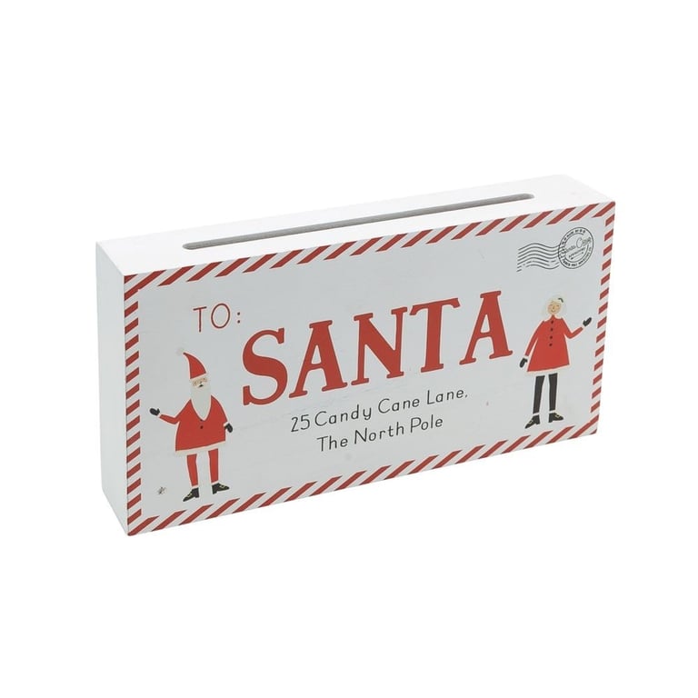 Santa Claus Letter Box - Festive Outdoor Holiday Home Decor Mailbox