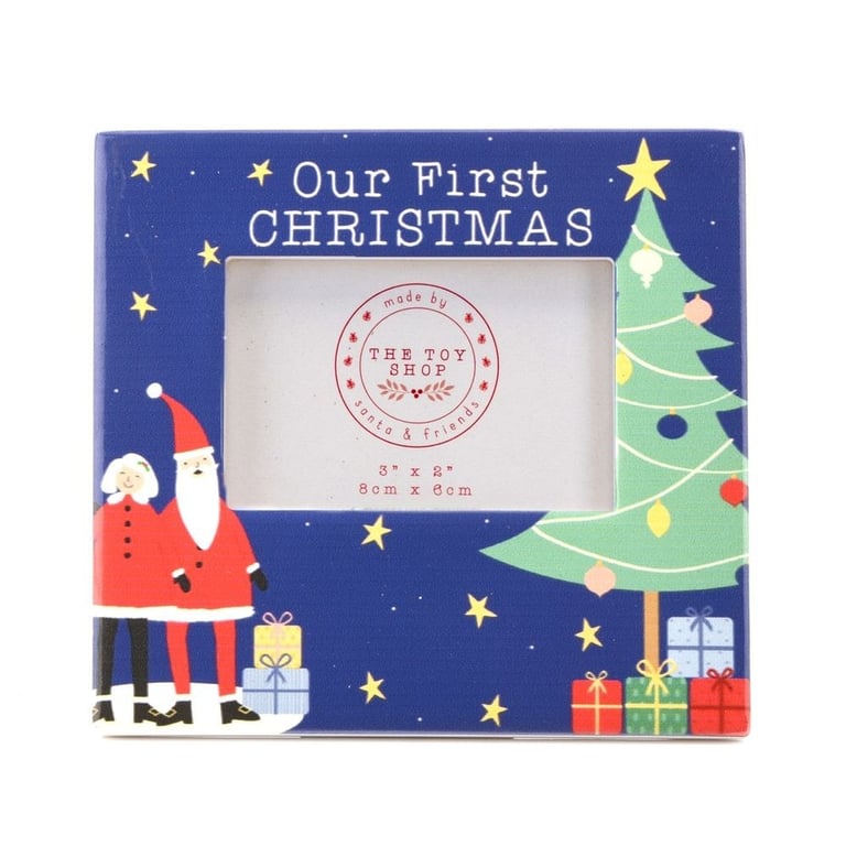 Our First Christmas 2x3 Inch Photo Frame - Holiday Home Decor Decoration