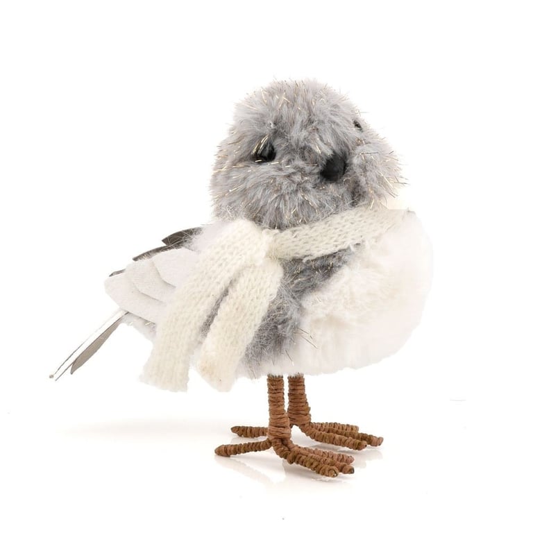 Silver Bird Decoration - Elegant Home and Garden Ornament