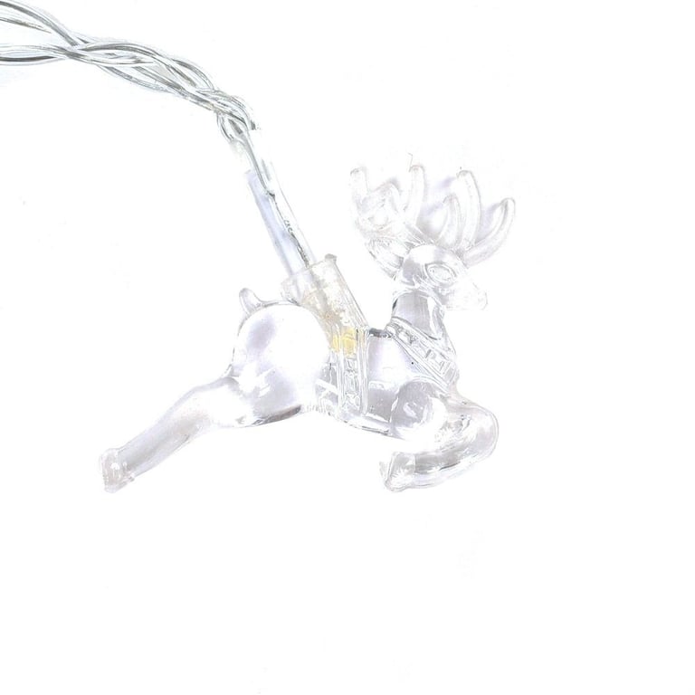 Reindeer Shaped LED Light String - Festive Christmas Home Lighting Decorations