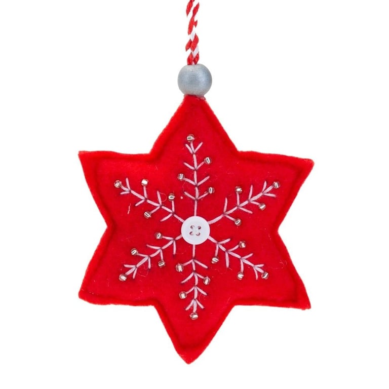 Fabric Star Decoration - Elegant Home Decor and Party Supplies with Crafty Twinkle