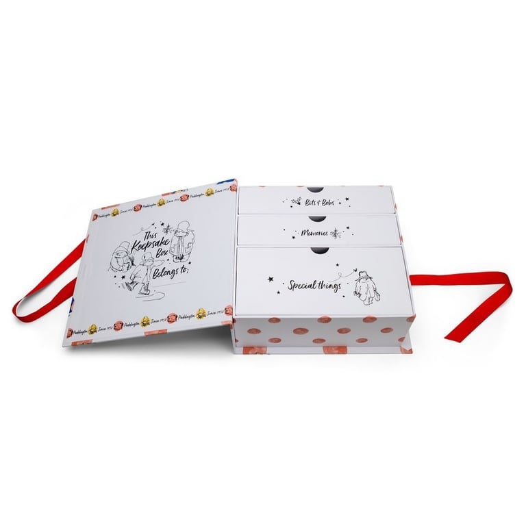 Paddington Babys First Christmas Keepsake Box - Enchanting Holiday Gift for Newborns and Families