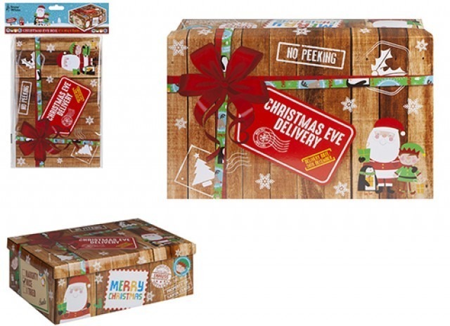 Mini Christmas Eve Gift Box - Festive Home Decor and Small Gift Packaging Solution