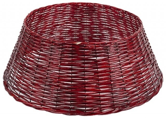 Red Willow Christmas Tree Skirt - 70cm x 28cm Home Decor Holiday Decoration