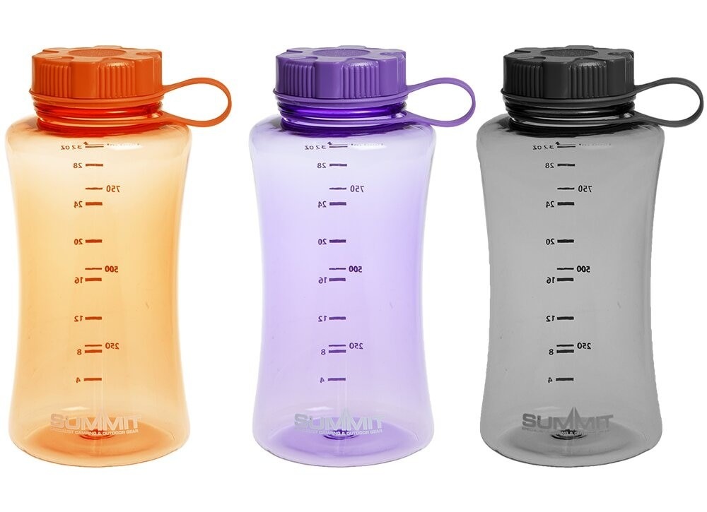 Stainless Steel Wide Mouth Insulated 1L Water Bottle - Reusable and Leakproof Travel Bottle