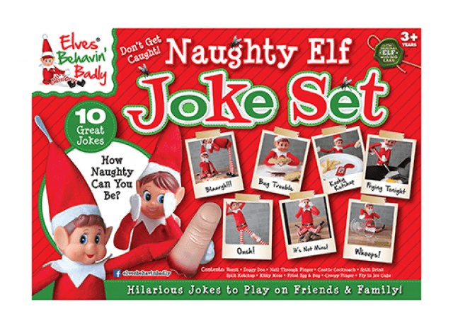Deluxe Naughty Elf Box Of Jokes: Holiday Prank Gifts & Christmas Party Games