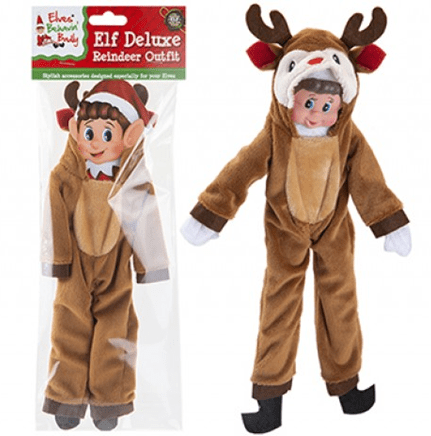 Elf Reindeer Costume - Authentic Holiday Fantasy Dress