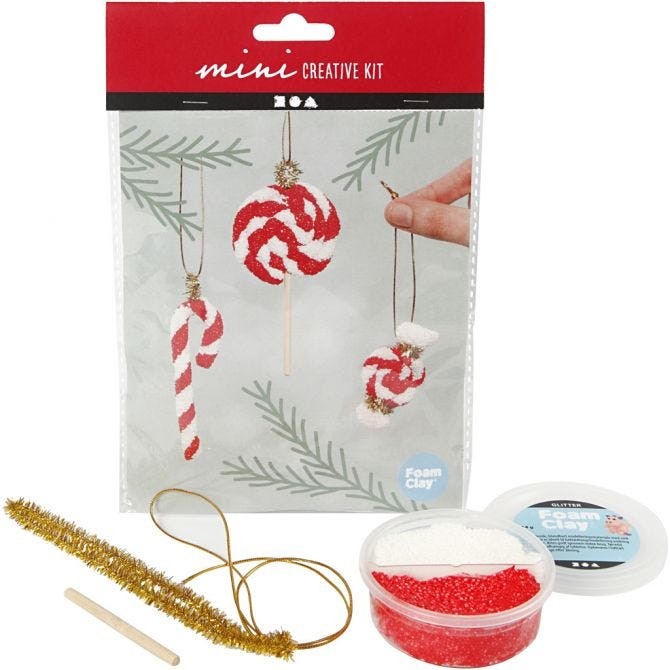 Mini Creative Kit - Candy Kane Christmas Decorations and Holiday Accessories Kit