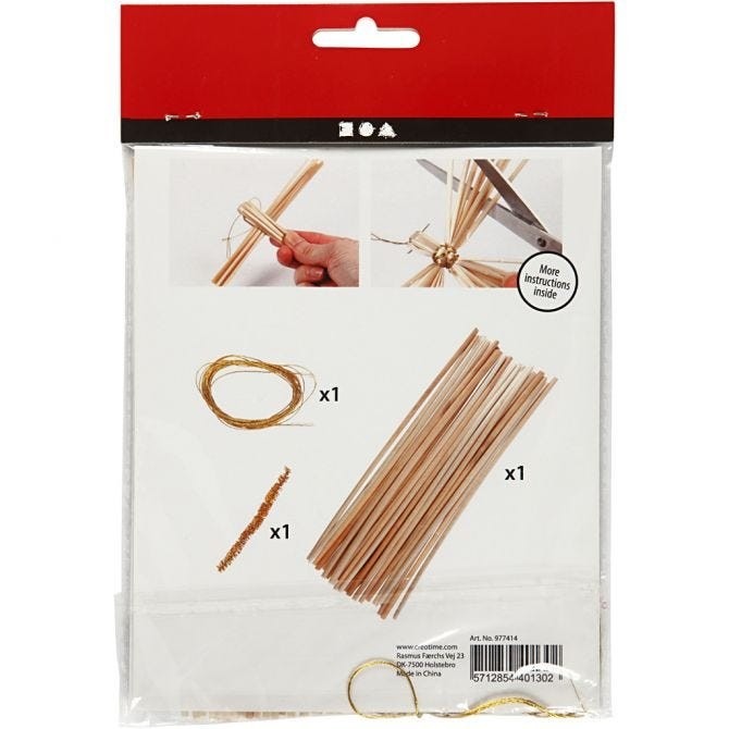Straw Angel Mini Kit - Artisanal Home Decor Garden Decoration