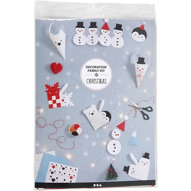 DIY Christmas Decoration Family Kit - Create Handmade Holiday Ornaments and Decorations Together!