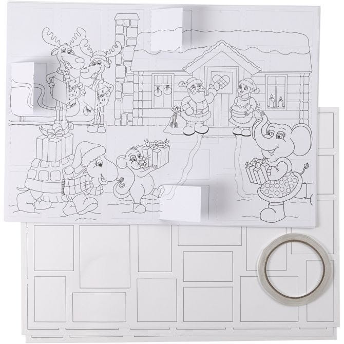 Personalizable Handmade DIY Christmas Countdown Calendar