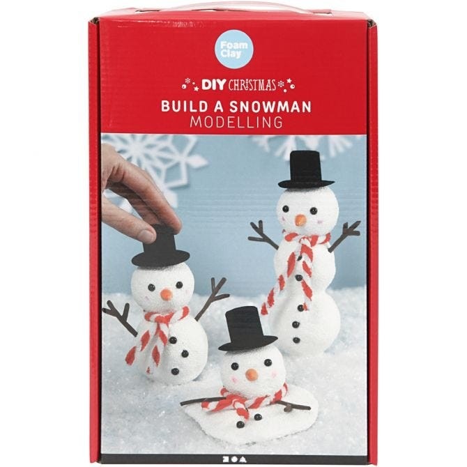 Creative Kit - Build a Snowman Winter Craft Home Decoration Set