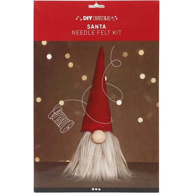 Scandinavian DIY Santa Gnome Homecraft Kit - Handmade Holiday Ornament