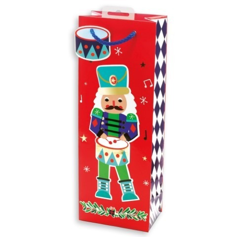 Nutcracker Bottle Protector Bag - Home Decor Wine Carrier Gift Bag