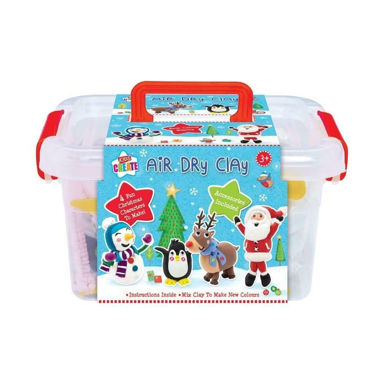 Christmas Air Dry Clay Kit - Holiday DIY Home Decor Supplies and Christmas Crafts Modeling Clay Set
