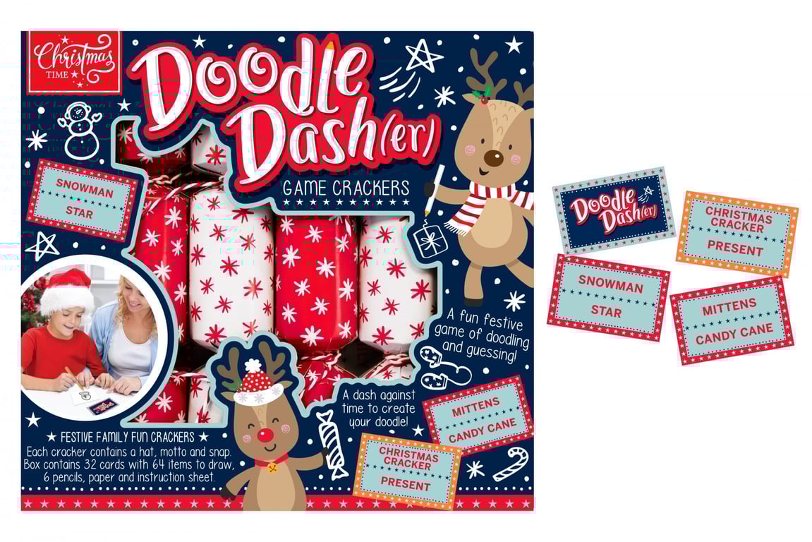 Doodle Dasher Game Crackers - Fun Educational Snacks for Kids Parties