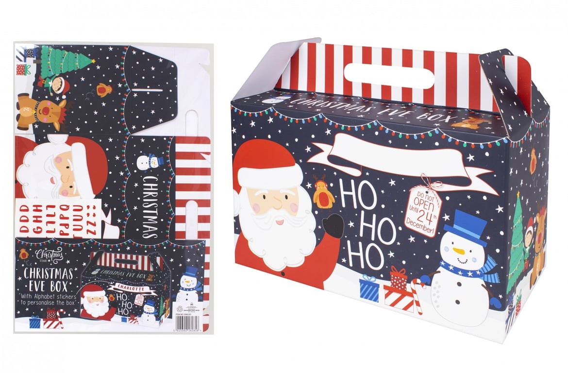 Santa s Festive Christmas Eve Gift Box - Holiday Decorations and Winter Festivities