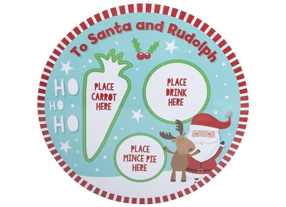 Cork Backed Christmas Eve Placemat - Protective Holiday Home Decor for Dinnerware