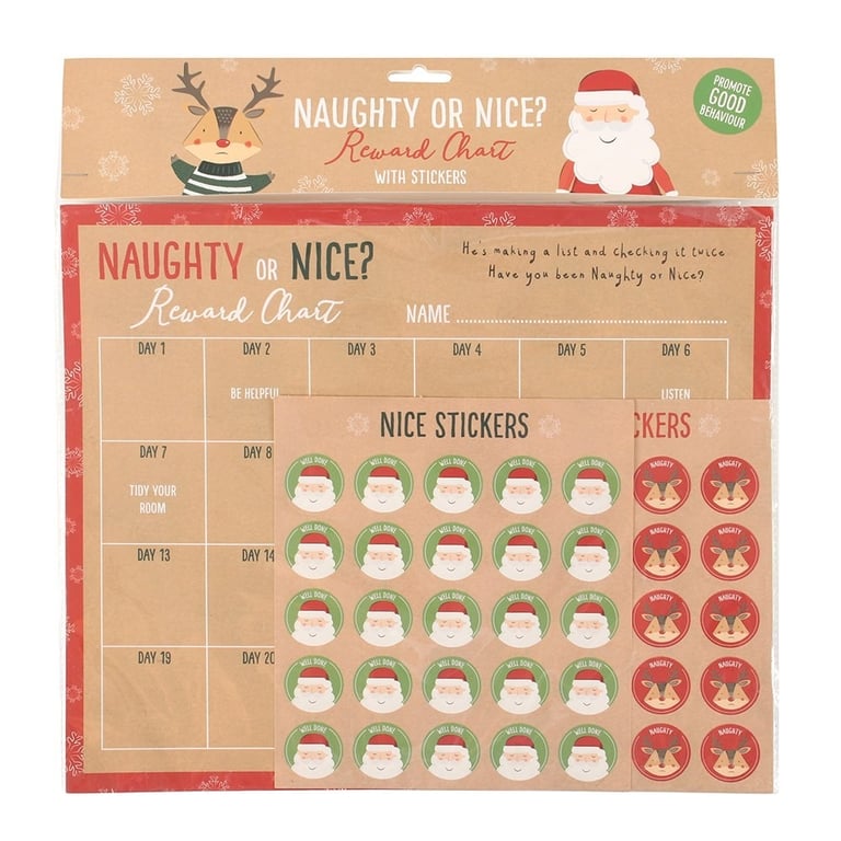 Naughty and Nice Reward Chart - Effective Parenting Tool for Kids Behavior Management