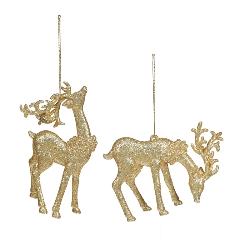 Winter Wonderland Reindeer Assorted Hanging Christmas Decorations
