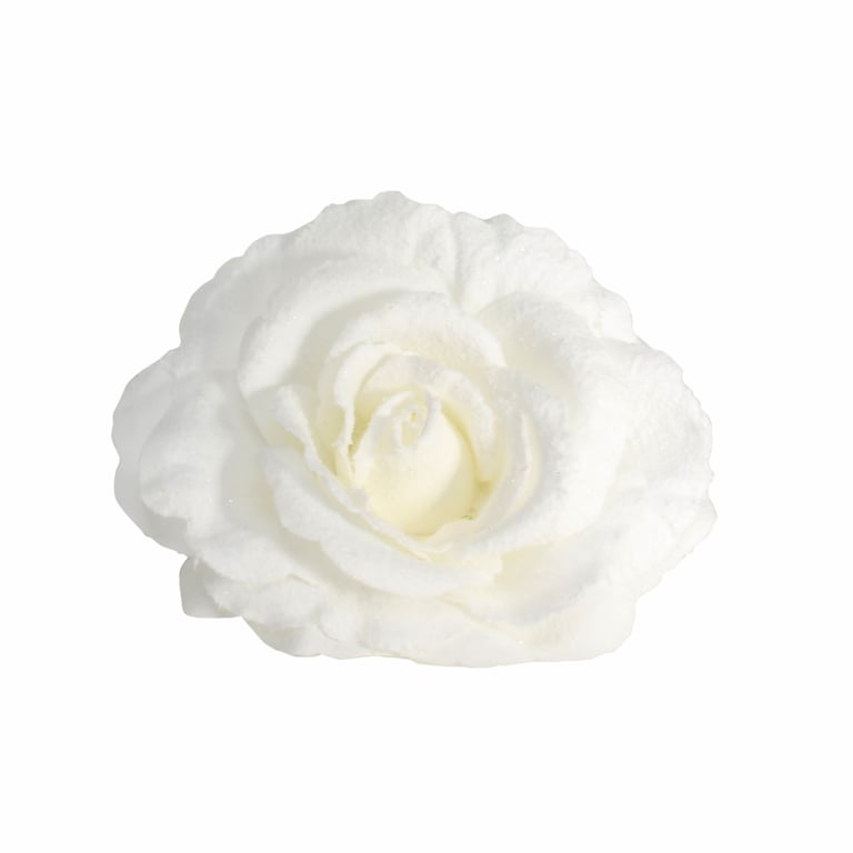 Cream Rose 15cm Diameter Clip Decor Vase Decoration Home Decor Accent