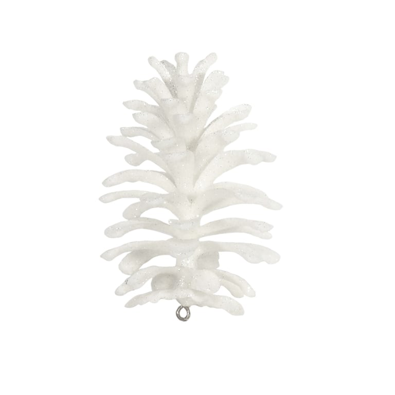 Winter Wonderland Hanging Pine Cone Decoration - Elegant Home Decor for Christmas Holiday Season