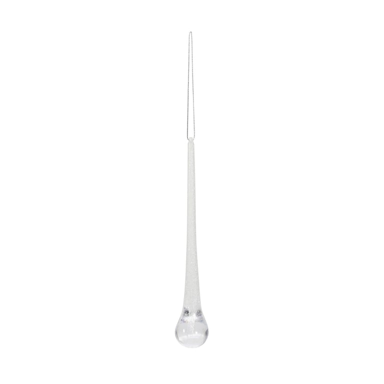 Winter Wonderland Icicle Hanging Decoration (20cm) - Festive Home Decor for Christmas Season