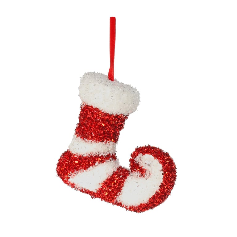 Candyland Elf Boot Hanging Decoration - Festive Christmas Home Decor Ornament