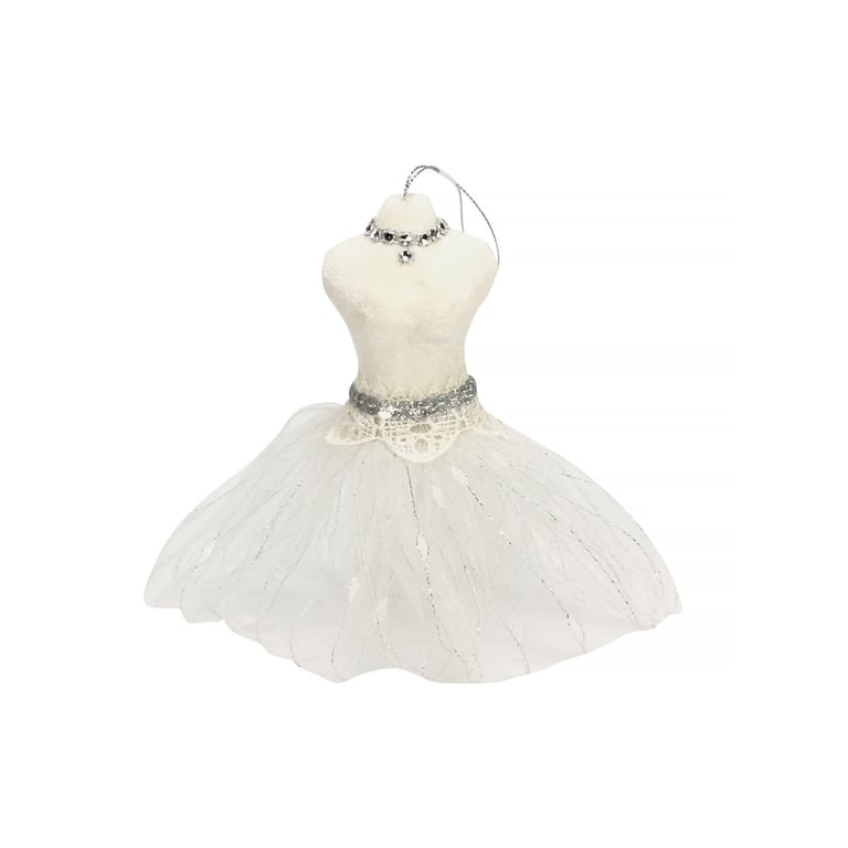 Winter Wonderland Hanging Dress Decoration - Festive Holiday Home Decor Accent