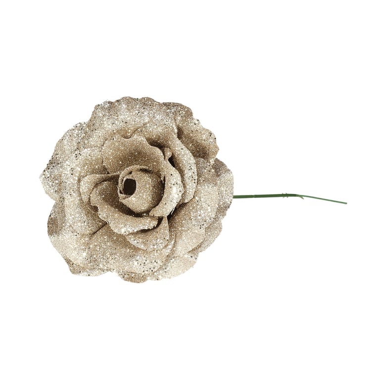 Champagne Rose Glitter Decor - Perfect Home and Party Tableware Accessory